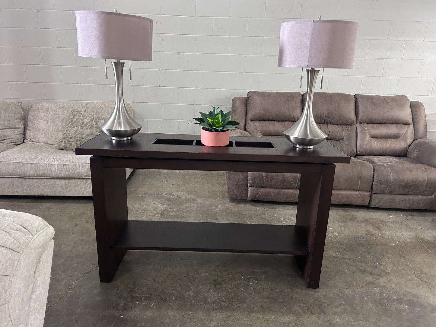 Wood Entryway Console Table