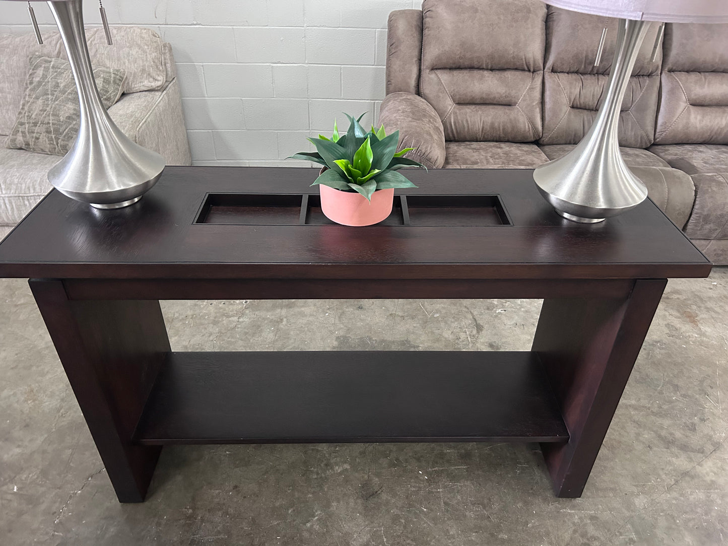 Wood Entryway Console Table