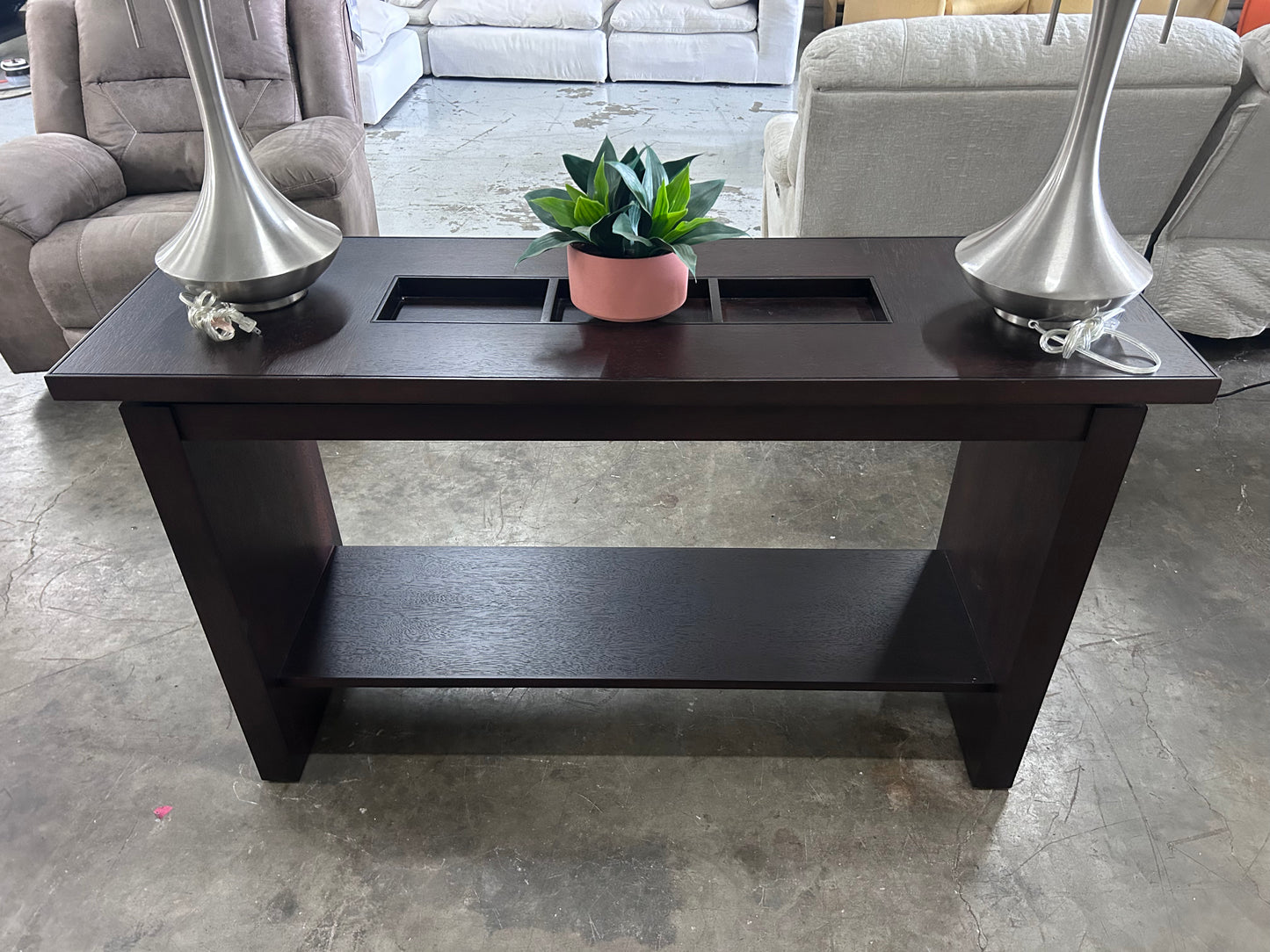 Wood Entryway Console Table