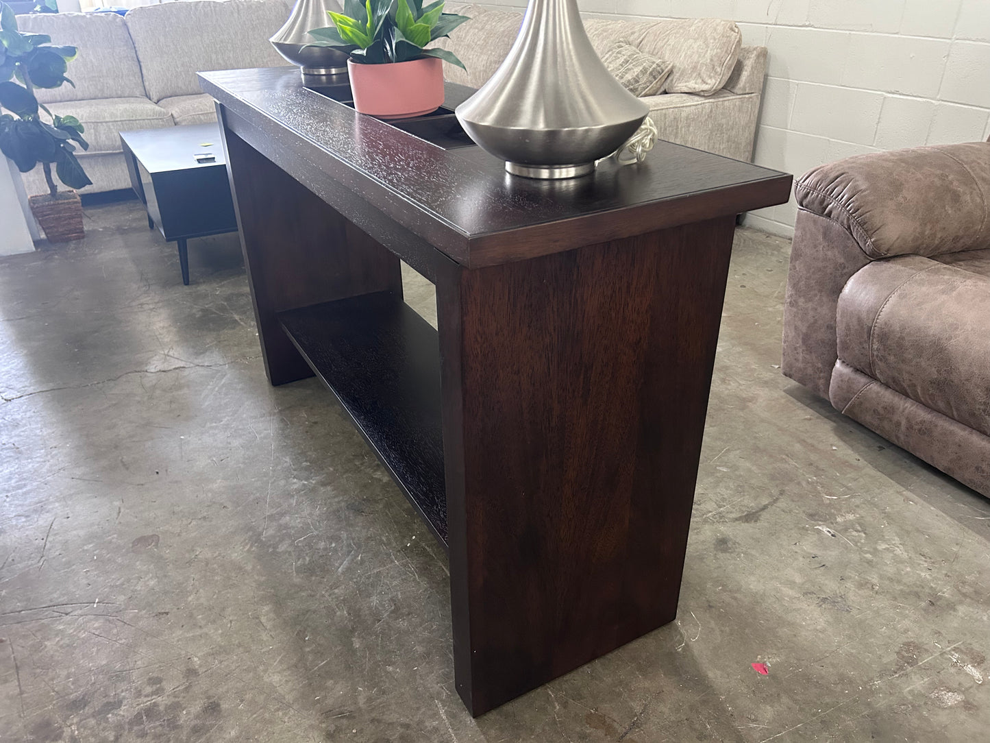 Wood Entryway Console Table